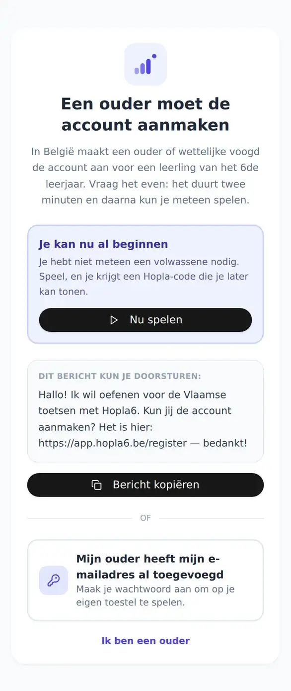 De leerlingenpagina.